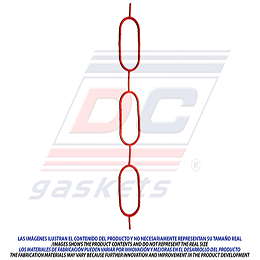 MS-41853-A MANIFOLD GASKET PASSAT V6 (DOHC) 30V (DOHC) (ACK ALG APR AQD) 99/01 VOLKSWAGEN