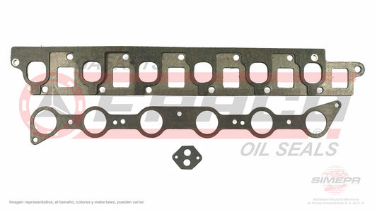 MSX-2660080 EMPAQUE DE MULTIPLE (MS-4325-1) 4.9L FORD 6 CIL 300 85/96 TK CAMION BRONCO ECONOLINE E-150 F150 87/97 C/JUNTA DE PLENUM FORD