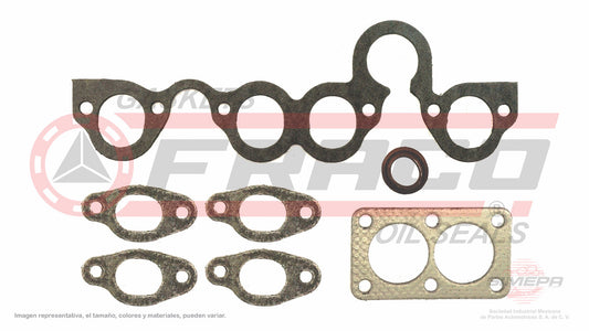 MSX-8640132 EMPAQUE DE MULTIPLE (MS-41840)(MU-493) 1.8L VW 4 CIL CARIBE ATLANTIC GLS GOLF GL JETTA 84/97 CARBURADO COMBI PANEL 88/97 VOLKSWAGEN