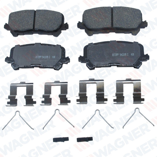 WC-1724 BALATAS (C)(8397-D1724) R.T. ACURA MDX 14/16 HONDA PILOT 16/16 RIDGELINE 17/17 HONDA