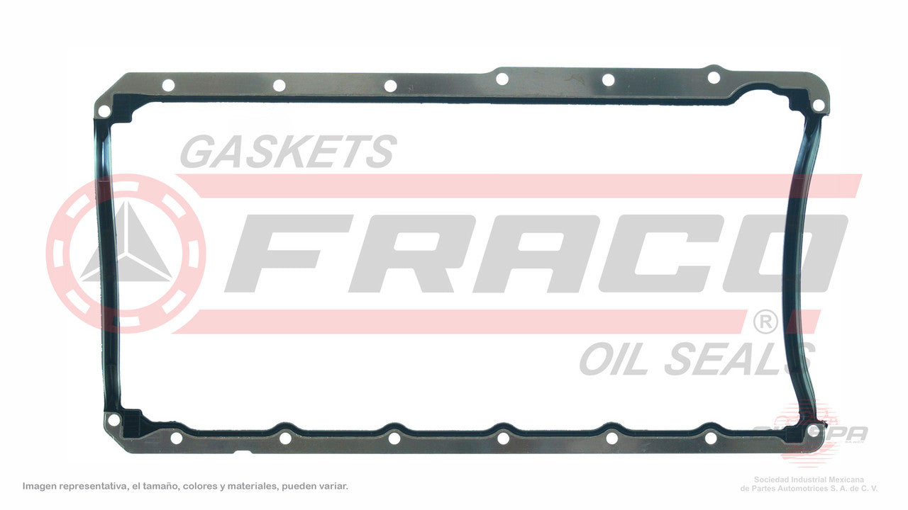 OSX-2640017 EMPAQUE DE CARTER (OS-1317-R)(CJ-11523) 1.6L FORD 4 CIL KA FIESTA ZETEC-ROCAM FORD