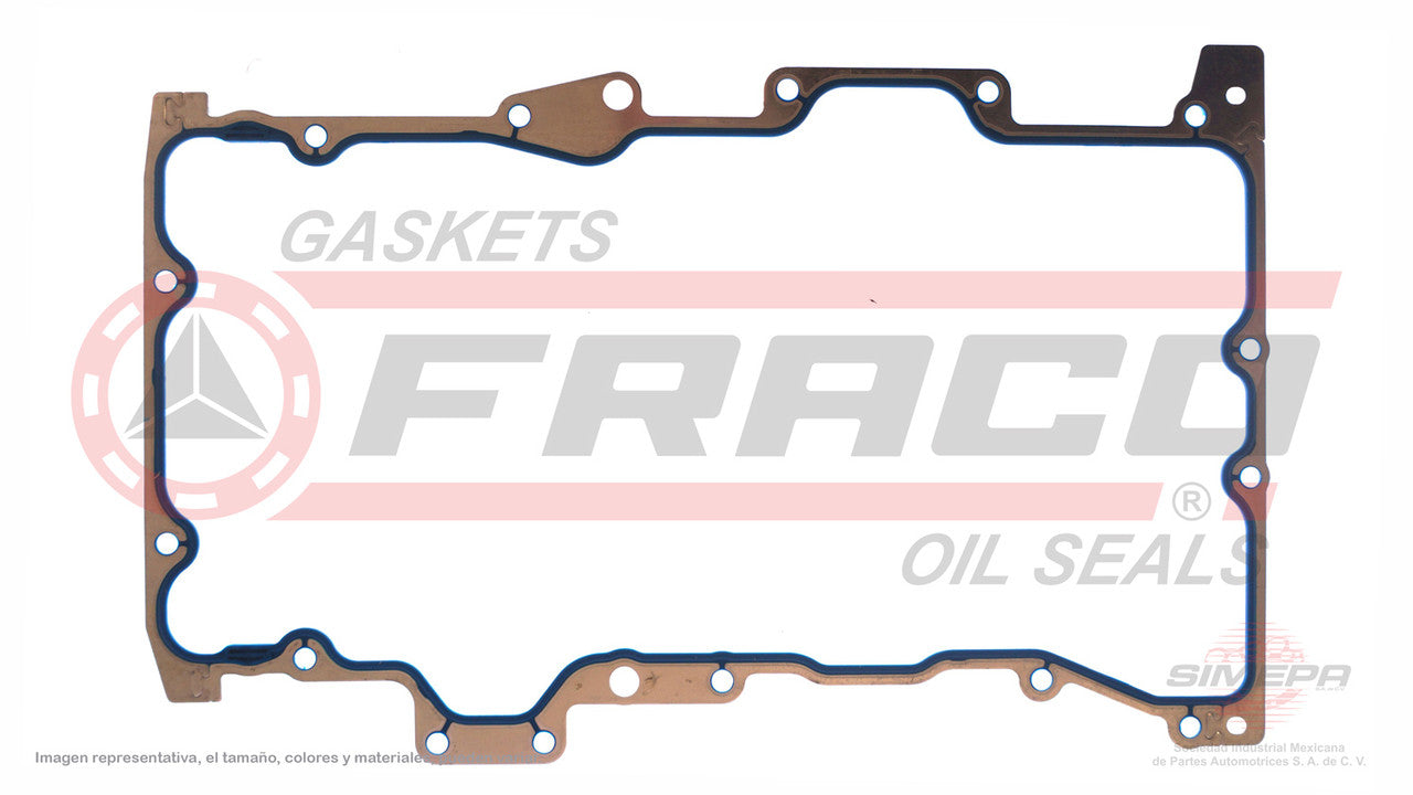 OSX-2662001 EMPAQUE DE CARTER (OS-1326-R)(CJ-11517) 2.5L FORD V6 COUNTOUR MYSTIQUE LDBA 95/00 FORD