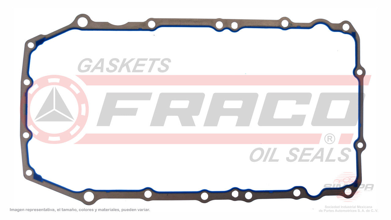 OSX-3040105 EMPAQUE DE CARTER (OS-1109-1 OS-1109-1R)(CJ-11232) 2.4L PONTIAC SUNFIRE 146 DOHC VIN T QUAD4 96/04 METAL-SILICON GENERAL MOTORS