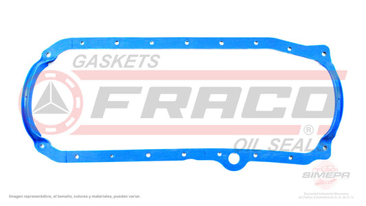 OSX-3082162 EMPAQUE DE CARTER (OS-1150-1R)(CJ-11259) 5.0L 5.7L 305 350 INYECCION TBI VORTEC USA 86/02 MEXICO 98/03 SILICON GENERAL MOTORS