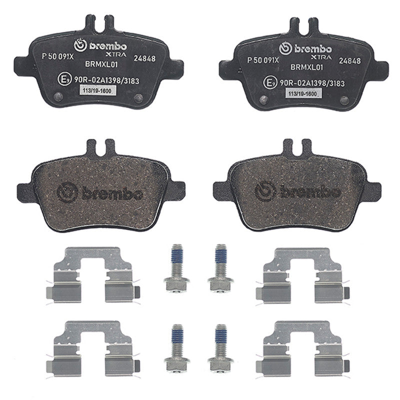 BRE-P50091X BALATAS (D1646-8874)(R.T.)(XT) SLC300 BASE MEX 2018/2018 A200 BASE 2013/2017 A200 SPORT 2016/2017 A200 STYLE MERCEDES BENZ