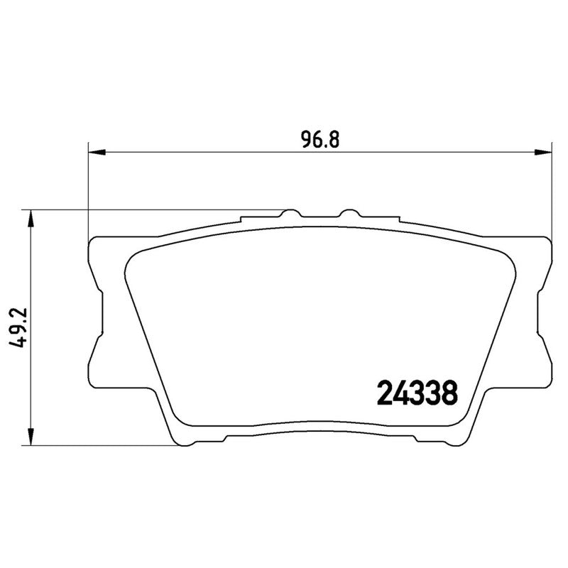 BRE-P83089 BALATAS (D1212-8332)(R.T.)(LM) CAMRY LE 2007/2021 CAMRY SE 2007/2021 CAMRY SE NIGHTSHADE 2020/2021 CAMRY L 2 TOYOTA