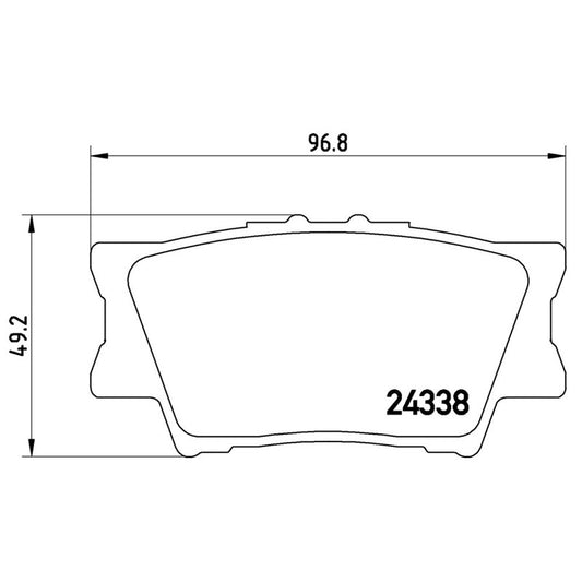 BRE-P83089 BALATAS (D1212-8332)(R.T.)(LM) CAMRY LE 2007/2021 CAMRY SE 2007/2021 CAMRY SE NIGHTSHADE 2020/2021 CAMRY L 2 TOYOTA