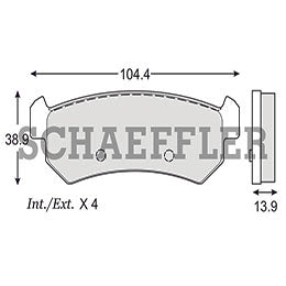 RV-CMD10367939 BALATAS 7939-D1036 (CE) R.T. OPTRA 06/10 GENERAL MOTORS