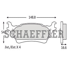 RV-CMD16028816 BALATAS 8816-D1602 (CE) R.T. F150 12/18 LOBO 12/18 FORD