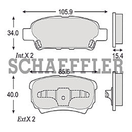 RV-D10377940 BALATAS 7940-D1037 (SM) R.T. CIRRUS SEDAN 2007 CIRRUS CONVERTIBLE 2010 200 11/14 DODGE AVENGER 10/14 CAL CHRYSLER