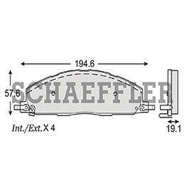 RV-D14008508 BALATAS RAM 2500 09/12 DIESEL 09/19 CHRYSLER