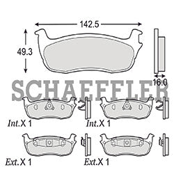 RV-D71175840 BALATAS 7584-D711 (SM) R.T. EXPEDITION 4X2 97/99 LOBO 00/03 LINCOLN NAVIGATOR 98/00 FORD