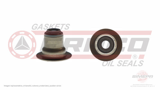 S-2439-V SELLO DE VALVULA (RETEN) (50 PZA)(SV-8152-1V)(SV-137-VT) 4.8L 5.3L 6.0L CHEVROLET OHV SUBURBAN C-3500 SILVERADO 00/08 TIPO CA GENERAL MOTORS