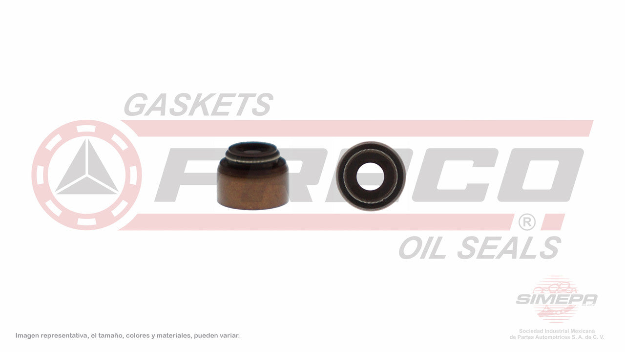 S-5244-V SELLO DE VALVULA (RETEN) (50 PZA)(SV-8252-V)(SV-123-VT) 1.6L 2.4L L200 MITSUBISHI 4G64K 16V HONDA D15B D16B 88/95 ISUZU RODEO MITSUBISHI