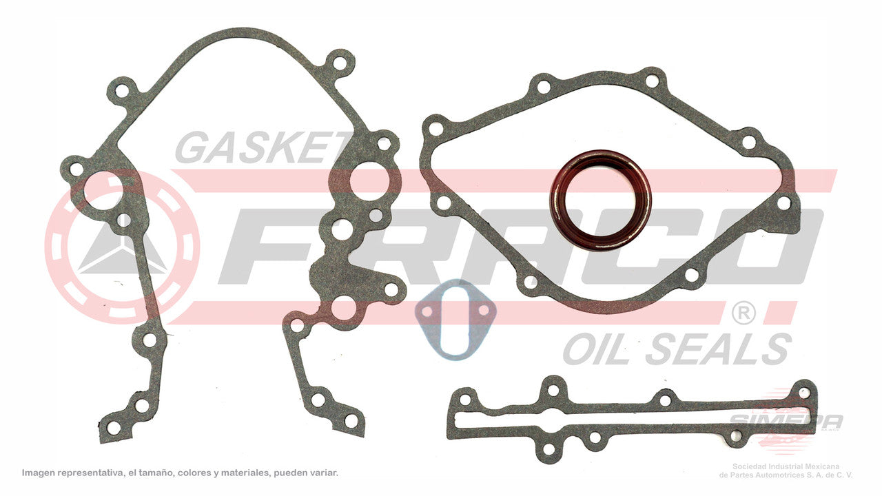 TCX-2662070 EMPAQUE DE DISTRIBUCION (TC-6330)(DJ-81513) 3.8L FORD V6 MUSTANG 230 232 84/86 CARBURADO FORD