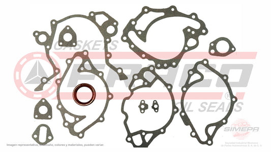 TCX-2682050 EMPAQUE DE DISTRIBUCION (TC-6360)(DJ-81533 DJ-81533-1) 4.7L 5.0L FORD V8 MUSTANG 289 302 CARBURADOS 63/82 FORD