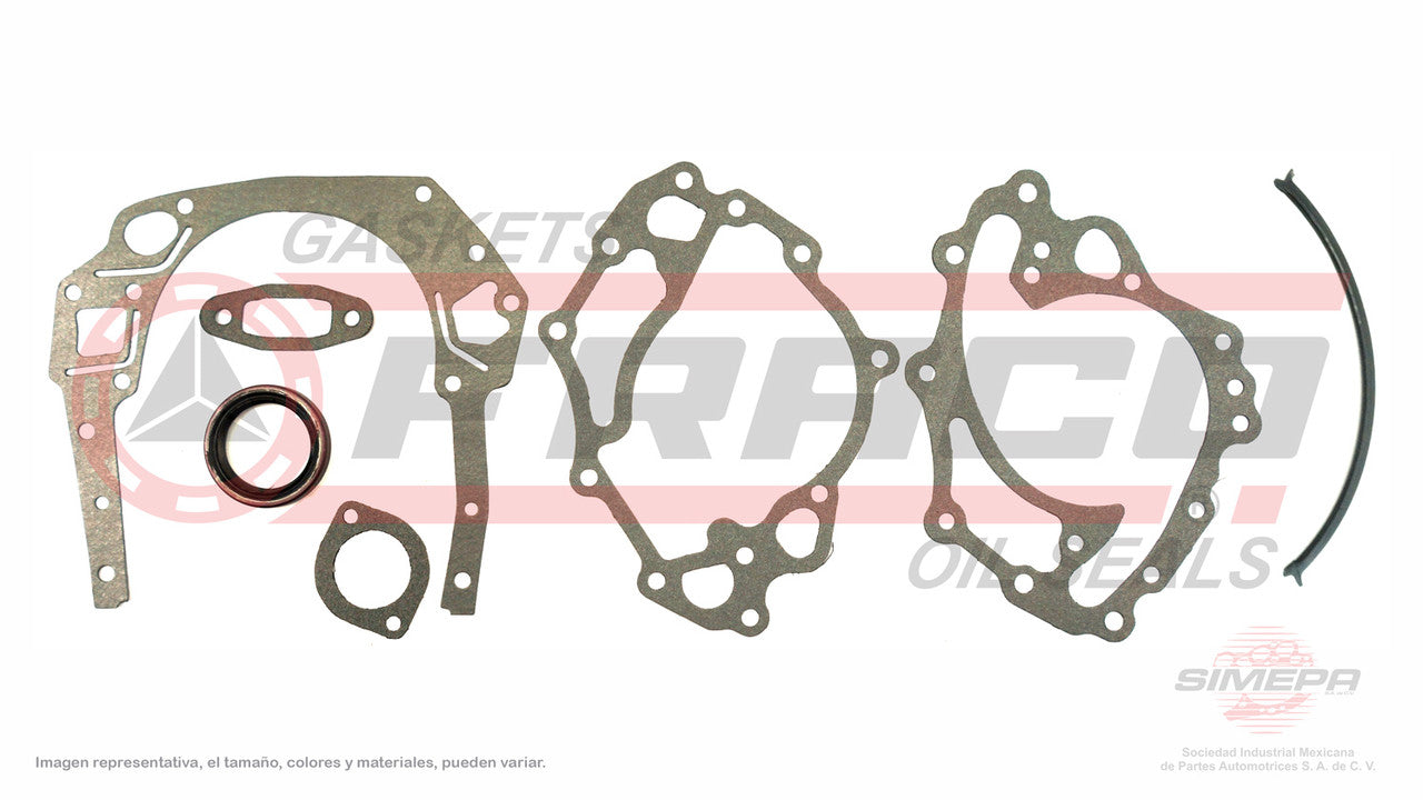 TCX-2682100 EMPAQUE DE DISTRIBUCION (TC-6370)(DJ-81539) 5.8L 6.6L FORD V8 F150 351C 351M 400 CARBURADO 70/82 FORD