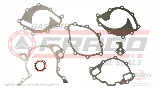 TCX-2682103 EMPAQUE DE DISTRIBUCION (TC-6365)(DJ-81537-1) 5.8L FORD V8 F250 F350 351W F.I 84/93 FORD