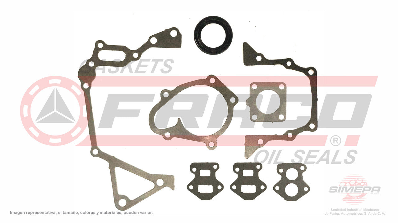 TCX-3640001 EMPAQUE DE DISTRIBUCION (TC-6201) 1.0L 1.1L CHRYSLER SOHC 12V G4HC G4HD ATOS 97/09. HYUNDAI