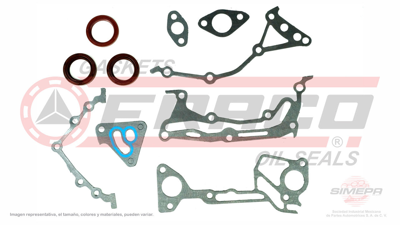 TCX-5562001 EMPAQUE DE DISTRIBUCION (TC-6253) 3.0L CHRYSLER V6 SOHC MITSIBISHI 6G72 DODGE 181 12V 87/97 CON 2 RETENES CHRYSLER