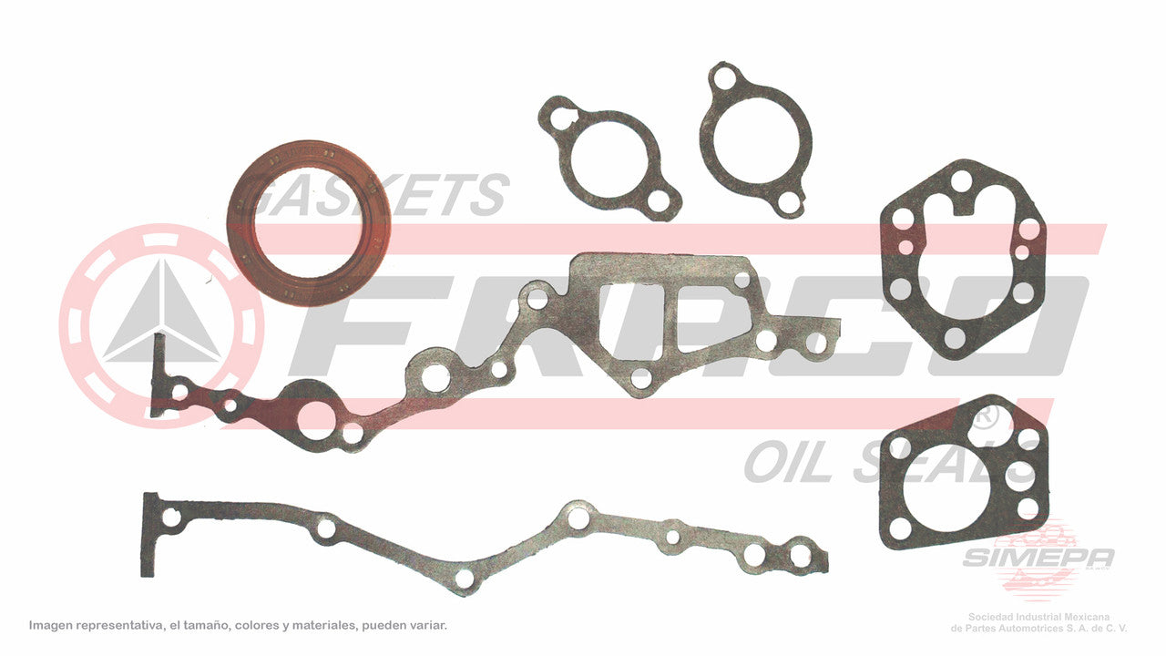 TCX-5840238 EMPAQUE DE DISTRIBUCION (TC-61224) 2.4L NISSAN 4 CIL Z24I Z24S SOHC CAMIONETAS PICK UP 720 D21 NISSAN