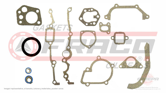 TCX-5840301 EMPAQUE DE DISTRIBUCION (TC-61225)(DJ-820) 2.4L NISSAN 4 CIL PICK UP ESTAQUITAS KAS4E 89/99 NISSAN