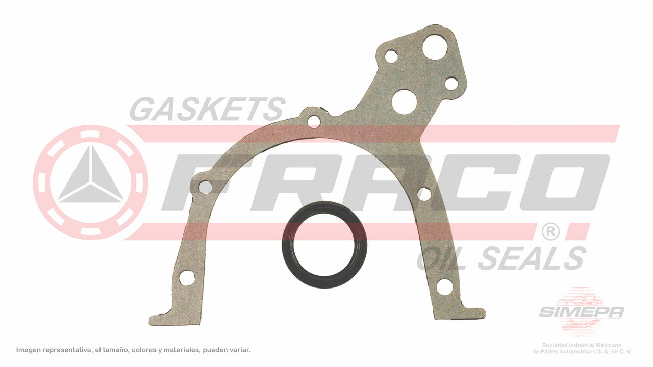 TCX-6040075 EMPAQUE DE DISTRIBUCION (TC-6102-1) 1.6L GM CHEVROLET 4 CIL AVEO E-TEC PONTIAC G3 DOHC 16V VIN 6 07/12 (2 PZAS) GENERAL MOTORS