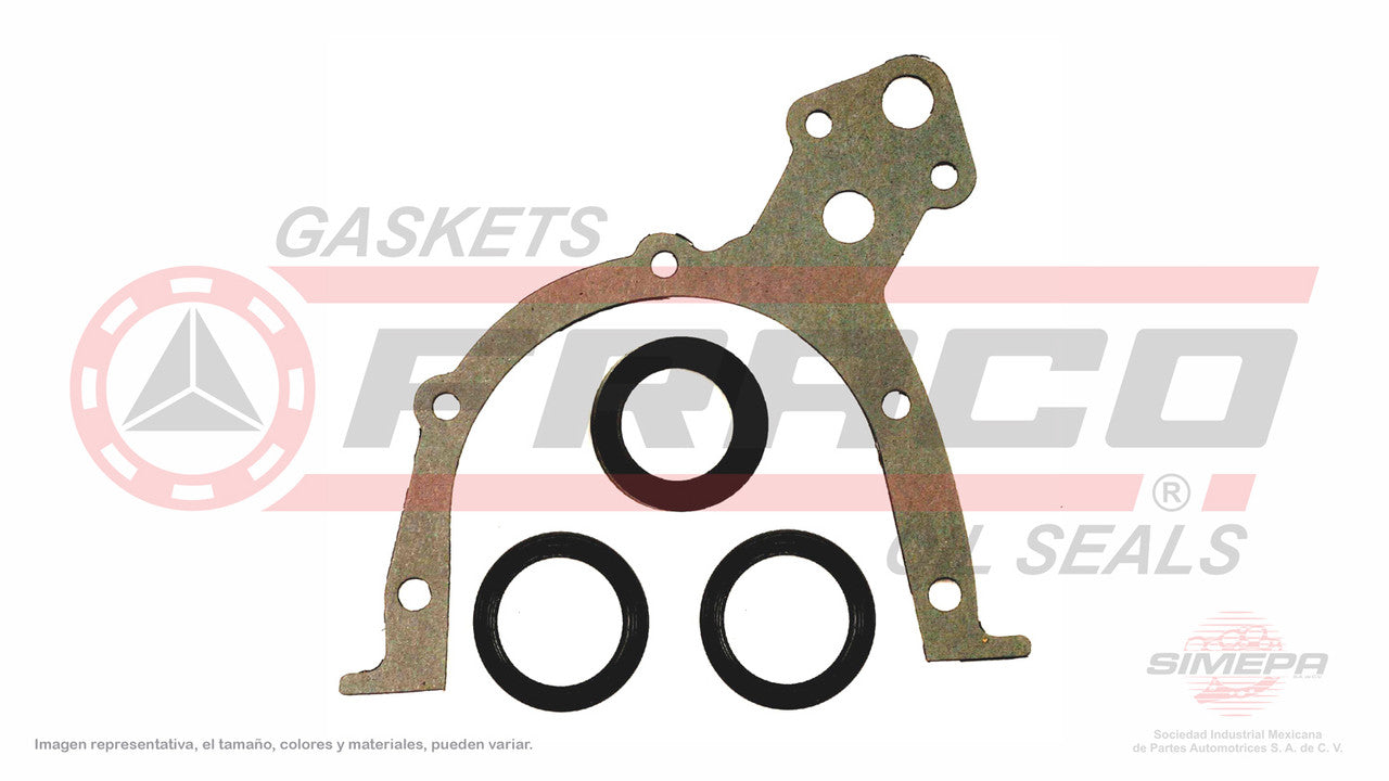 TCX-6040125 EMPAQUE DE DISTRIBUCION 1.8L CHEVROLET 4 CIL ASTRA DOHC X18XE1 00/03 2 RETENES GENERAL MOTORS