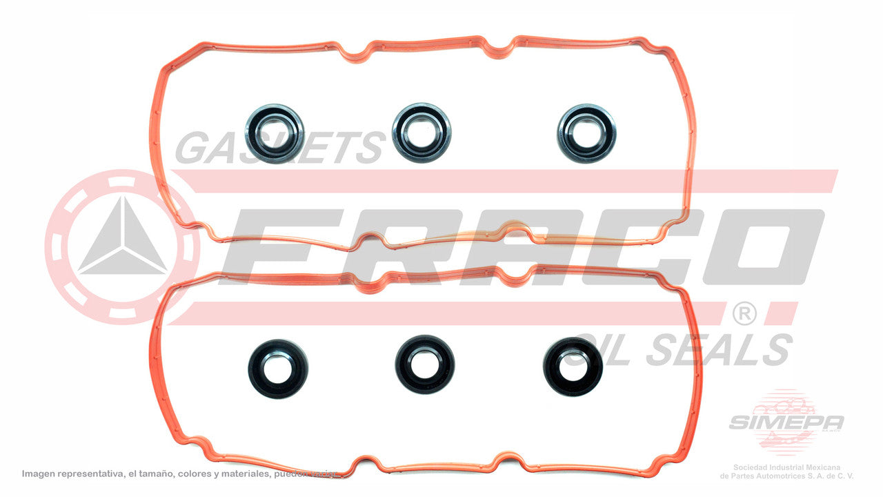 VSX-1162036 COVER GASKET FOR 03/08 Chrysler V6 Pacifica Journey Vin 4 FG 215 EGF 24V SOHC 08/10 8 Pcs. Includes Seals CHRYSLER