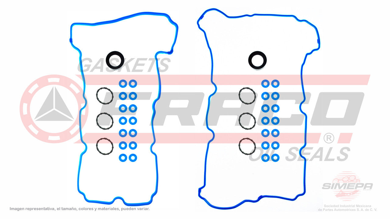 VSX-2662060 GASKET SET FORD LINCOLN MERCURY V6 24V DOHC FUSION 06/09 ZEPHYR 2006 MILAN 06/09 INCLUDES SPARK PLUG AND FORD SEALS