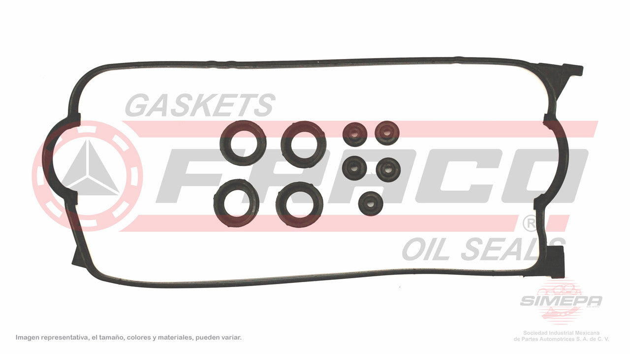 VSX-3540085 CAP GASKET TIPS (VS-31455) 1.6L HONDA 4 CYLINDER CIVIC CRX D16Y5 97/00 5 WASHERS 4 SPARK PLUG SEALS HONDA