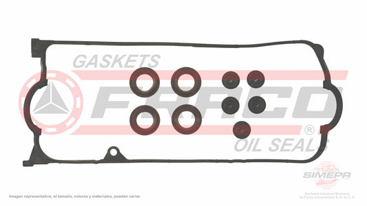 VSX-3540086 CAP GASKET TIPS (VS-31459-R) 1.6L HONDA 4 CYLINDER CIVIC D16V1 5 WASHER 4 SPARK PLUG SEALS HONDA