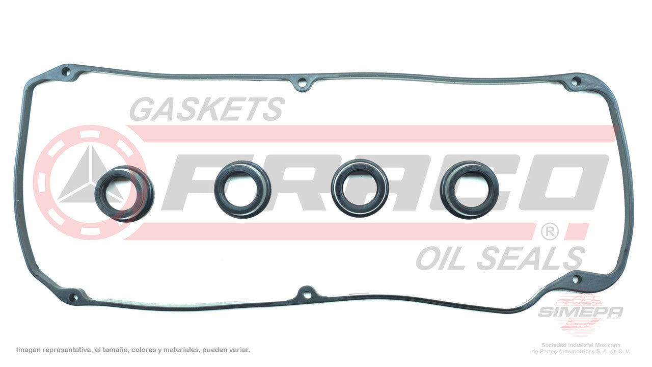 VSX-5540225 RING CAP GASKET (5 PIECES) MITSUBISHI 4CYL 16V LANCER ENGINE 4G94 04/08 (5PCS WITH SPARK PLUG SEALS) MITSUBISHI