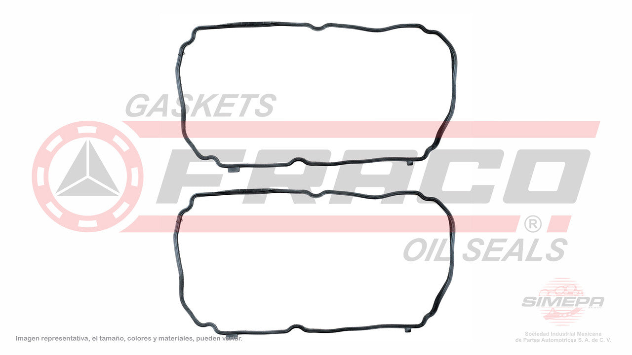 VSX-5562011 COVER GASKET LEADS 3.0L MITSUBISHI V6 24V SOHC OUTLANDER 07/13 PAJERO SPORT 12/13. 2 PZ. IN SILICON. MITSUBISHI