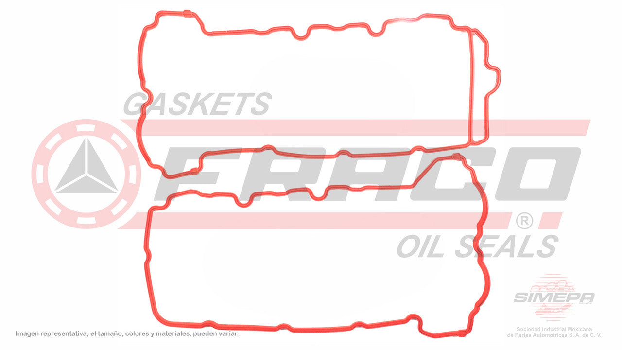 VSX-6062100 COVER GASKET 3.2L CHEVROLET V6 CAPTIVA 24V DOHC 07/09 2 PCS SILICON. GENERAL MOTORS