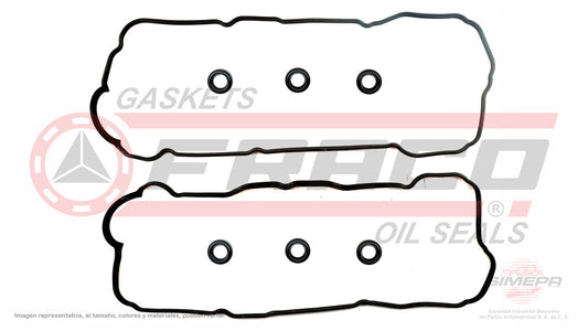 VSX-8062040 EMPAQUE DE TAPA PUNTERIAS (PS-31317-D PS-31317-I) 3.3L CAMRY SOLARA HIGHLANDER KLUGER 24V 3MZ-FE 03/10 2 PZAS HULE TOYOTA